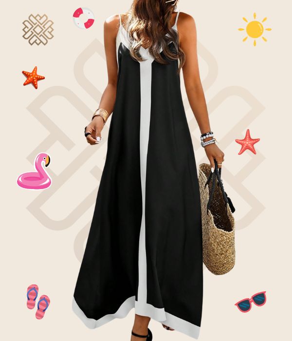 Summer Lined Dress Black