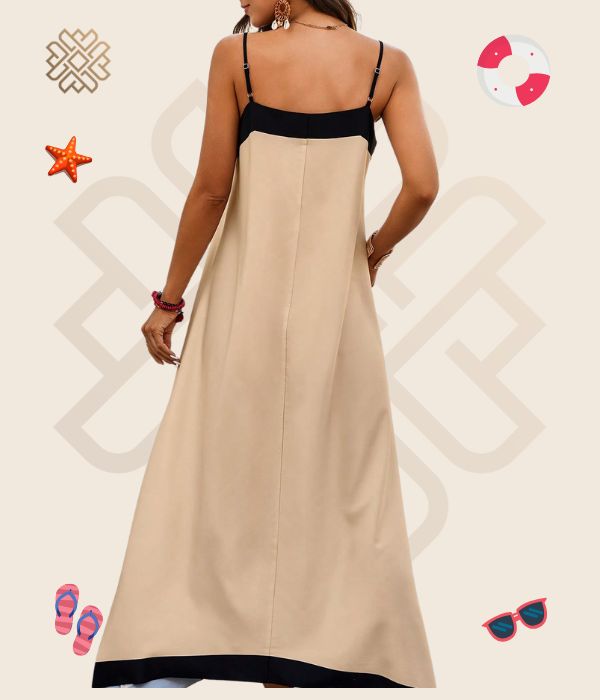 Summer Lined Dress Biege